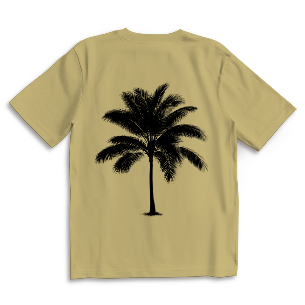Oversize T-Shirt ‚Palm Whisper‘ – Minimalistisches Design & maximaler Komfort