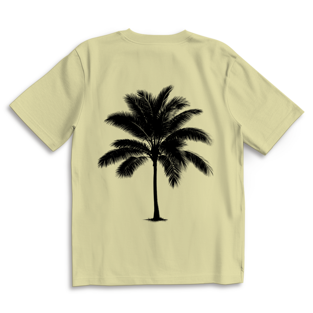 Oversize T-Shirt ‚Palm Whisper‘ – Minimalistisches Design & maximaler Komfort