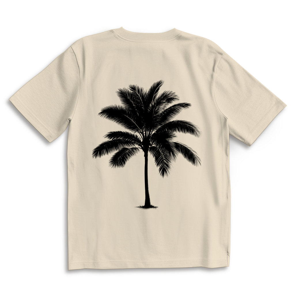 Oversize T-Shirt ‚Palm Whisper‘ – Minimalistisches Design & maximaler Komfort