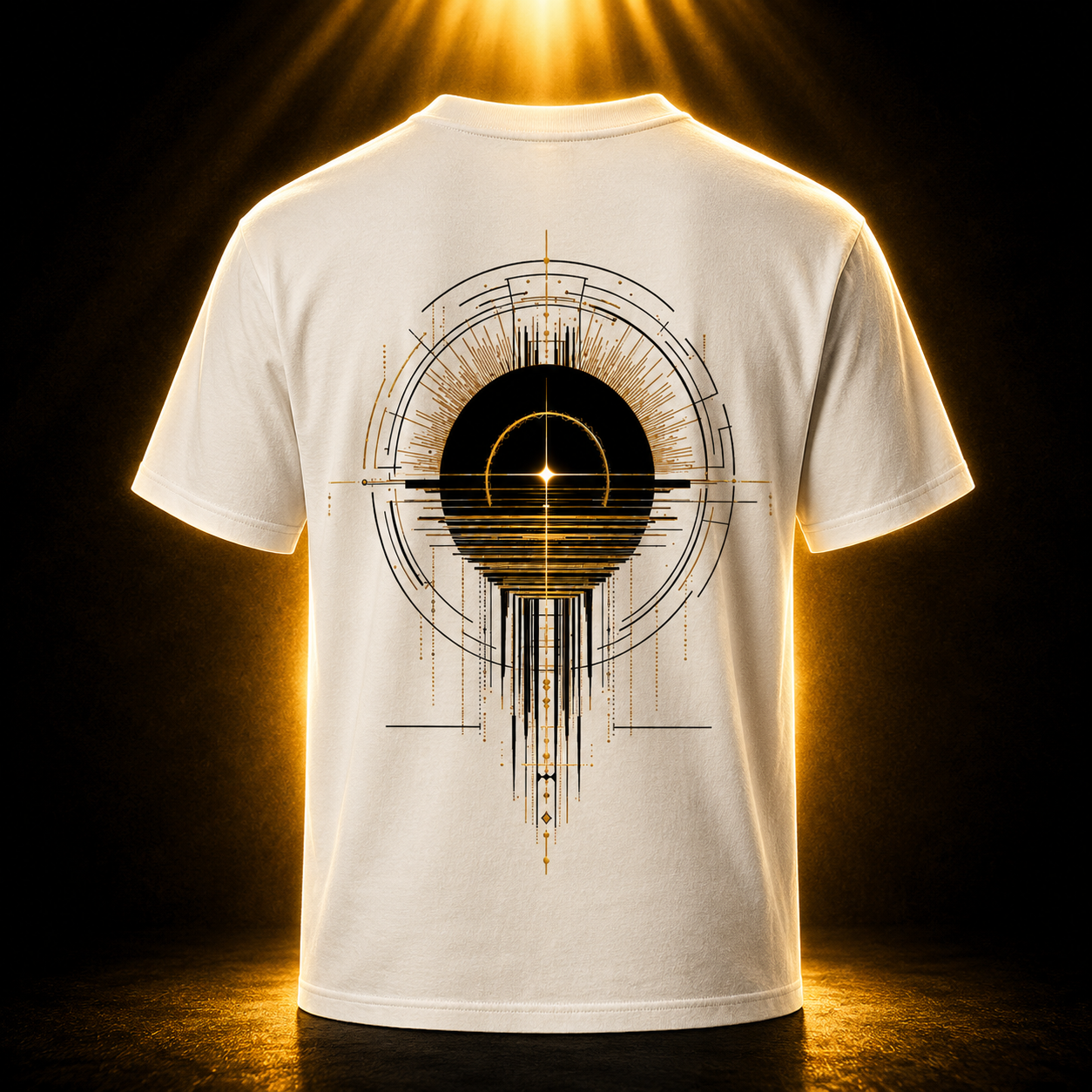 Brahani Techno Eclipse Oversized T-Shirt – Premium Streetwear mit Futuristischem Techno Design | Unisex