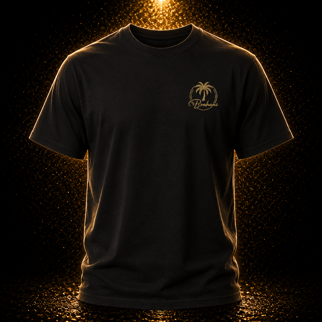 Brahani Palm Logo Heavyweight T-Shirt – Premium Unisex Baumwollshirt | Luxury Lifestyle & Streetwear