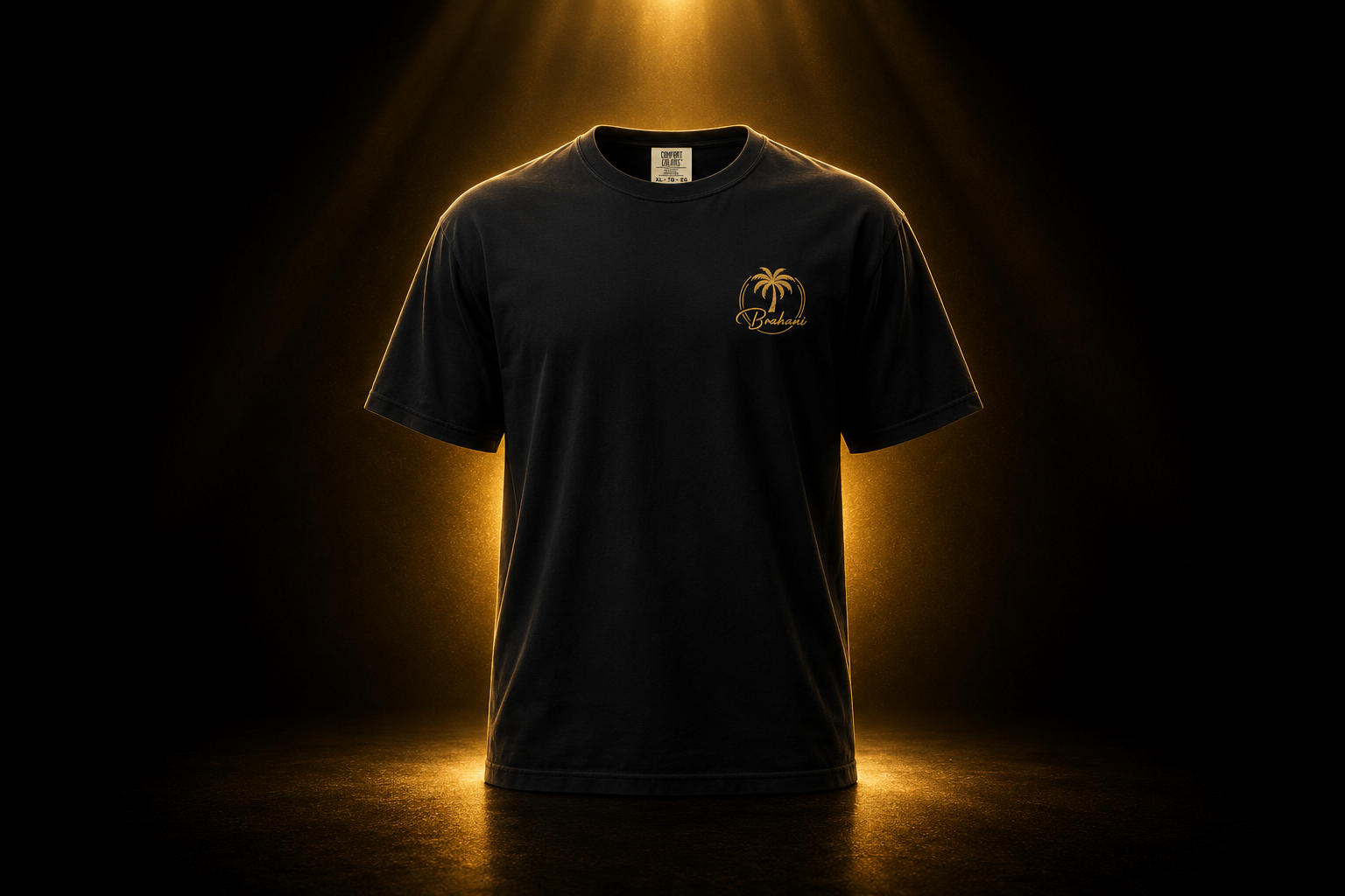 Brahani Palm Logo Heavyweight T-Shirt – Premium Unisex Baumwollshirt | Luxury Lifestyle & Streetwear