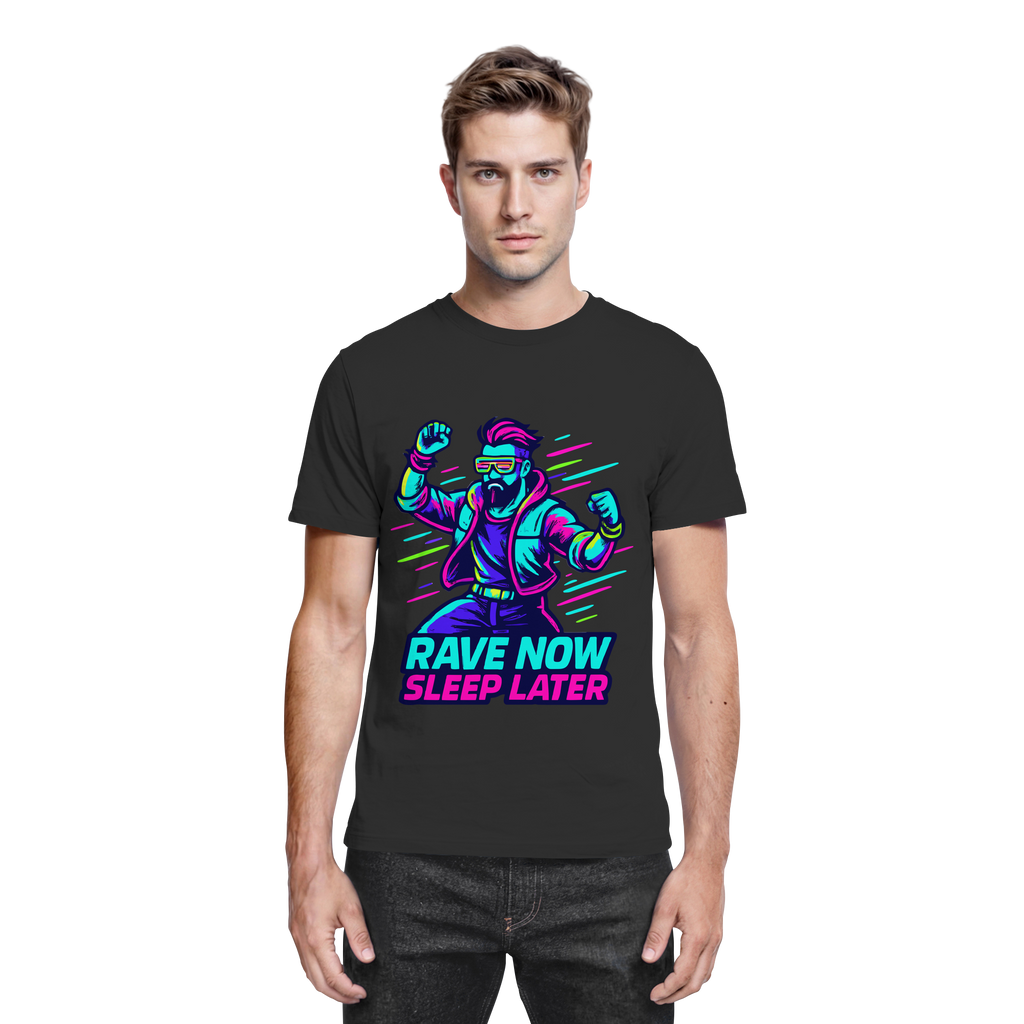 Rave Now – Neon Warrior Shirt für Festival & Club - Premium Shirt