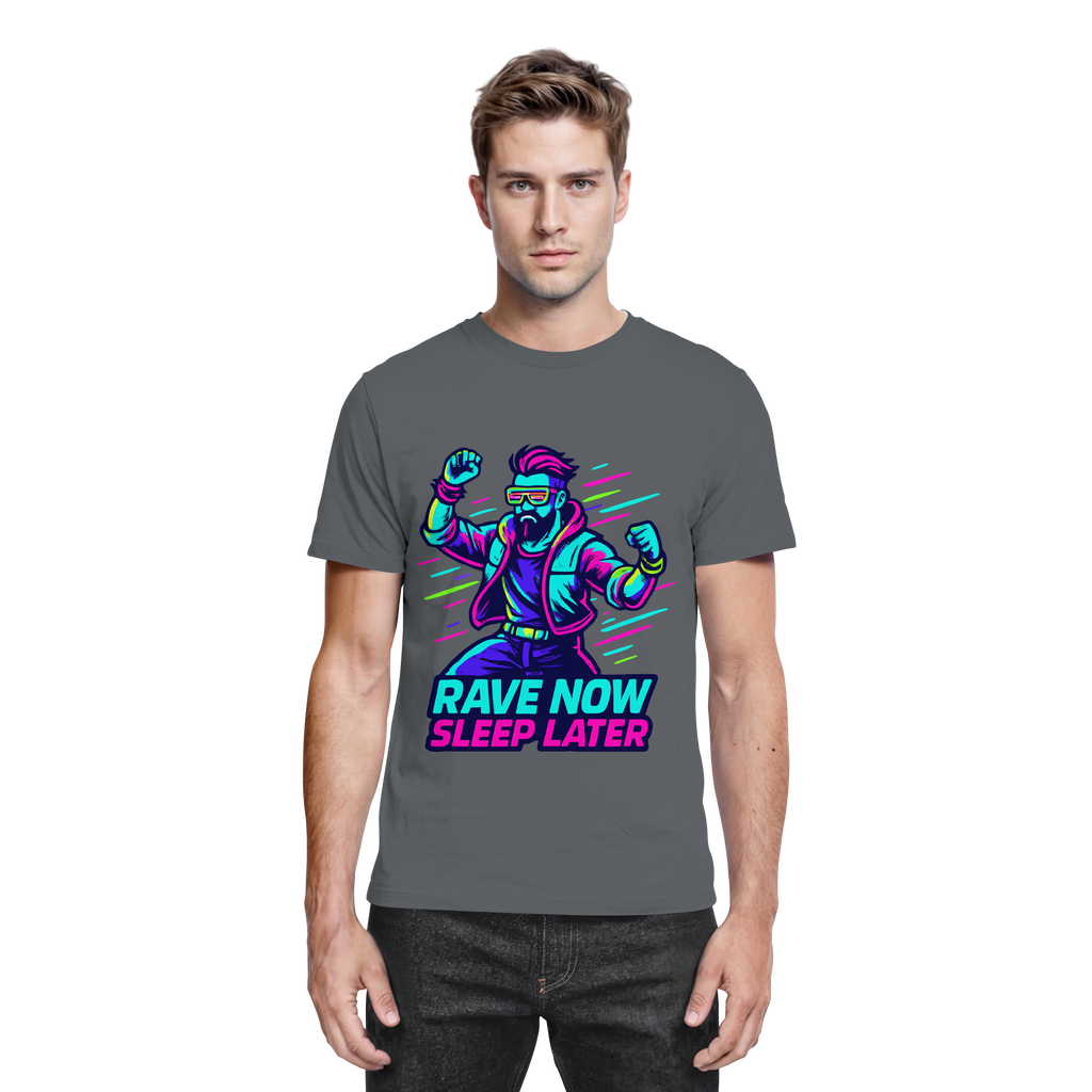 Rave Now – Neon Warrior Shirt für Festival & Club - Premium Shirt