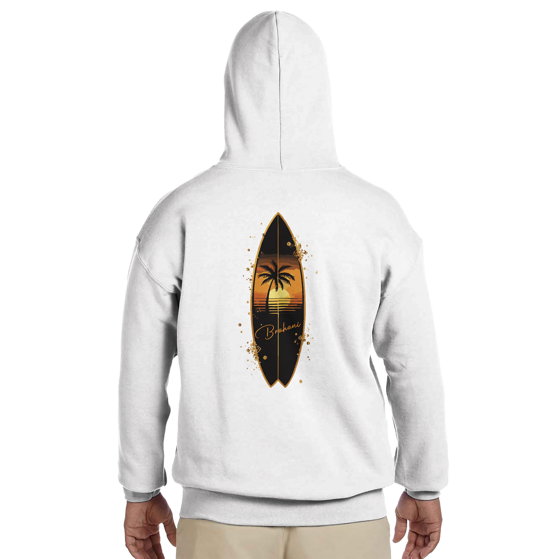 Surf Glow Unisex Hoodie – Sunset Waves Stil | Premium Beachwear mit Tropical Vibes