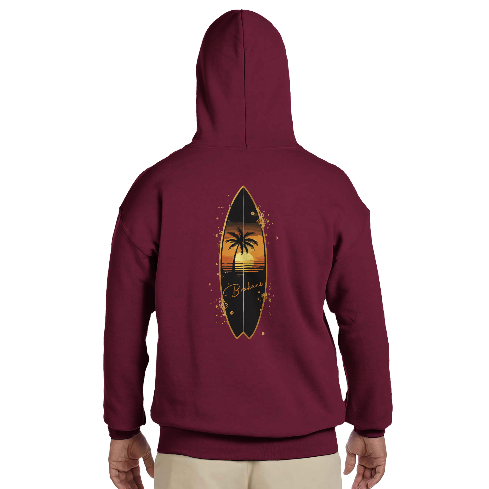 Surf Glow Unisex Hoodie – Sunset Waves Stil | Premium Beachwear mit Tropical Vibes